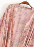 Kimono bohemio Violetta chic para mujer - Vestido rosa